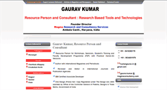 Desktop Screenshot of gauravkumarindia.com